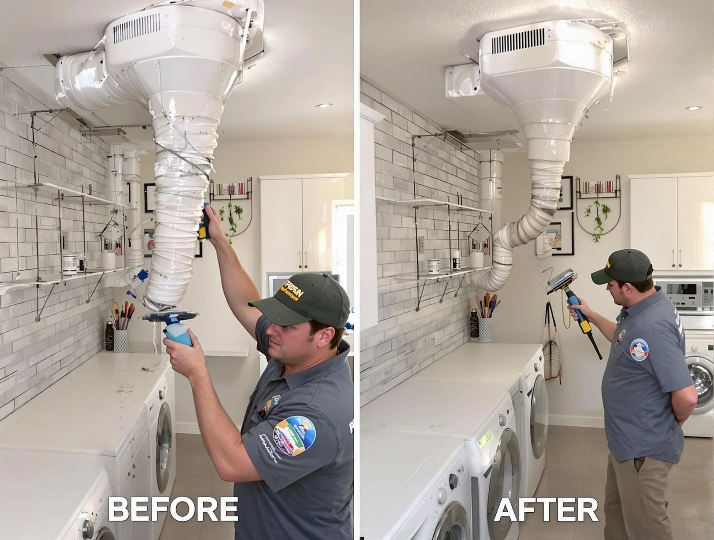 Professional dryer exhaust vent cleaning by Highland Lakes Dryer Vent Cleaning in Highland Lakes