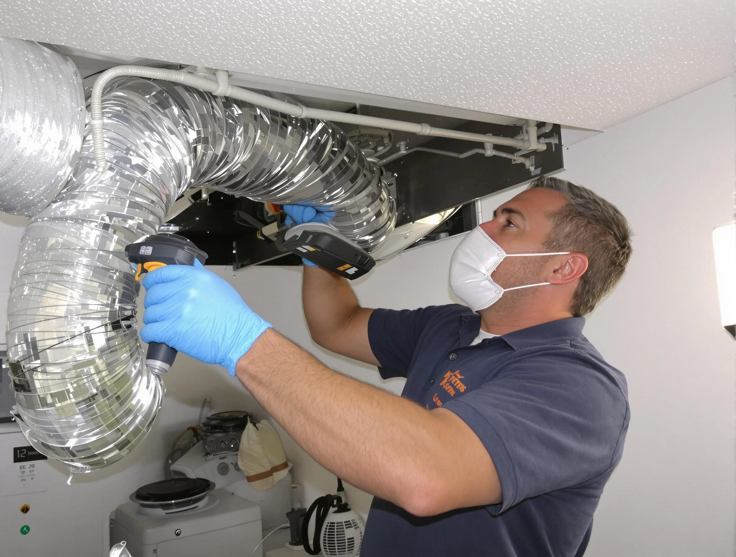Highland Lakes Dryer Vent Cleaning professional performing thorough residential dryer vent cleaning in Highland Lakes