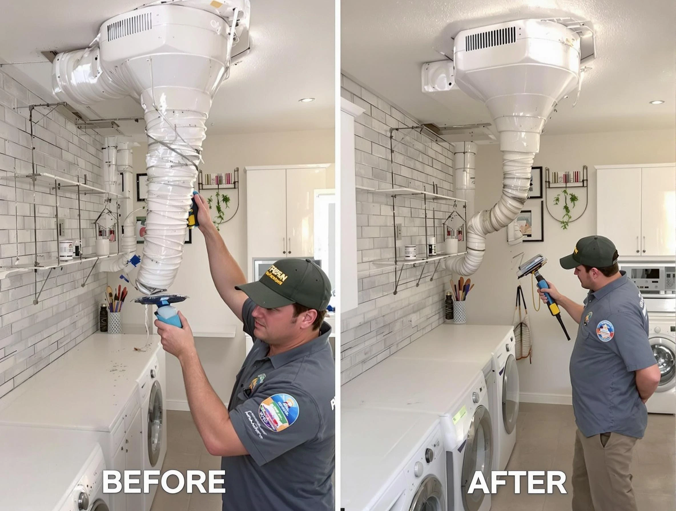 Professional dryer exhaust vent cleaning by Highland Lakes Dryer Vent Cleaning in Highland Lakes