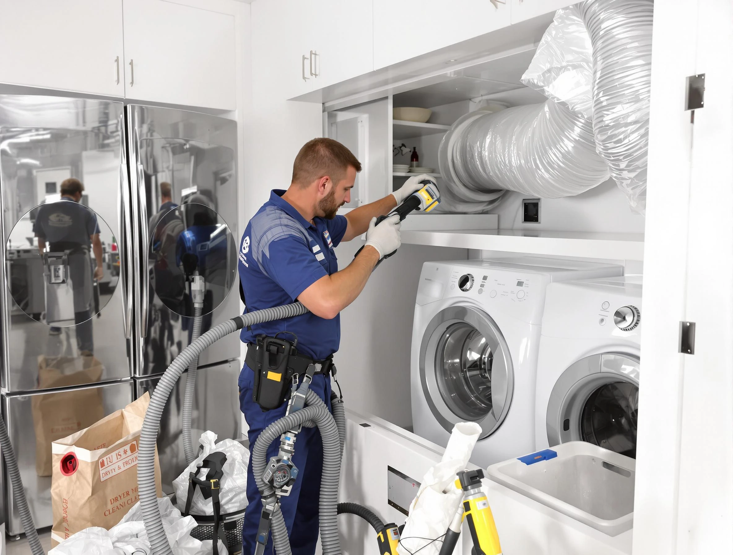 Professional duct cleaning by Highland Lakes Dryer Vent Cleaning in Highland Lakes