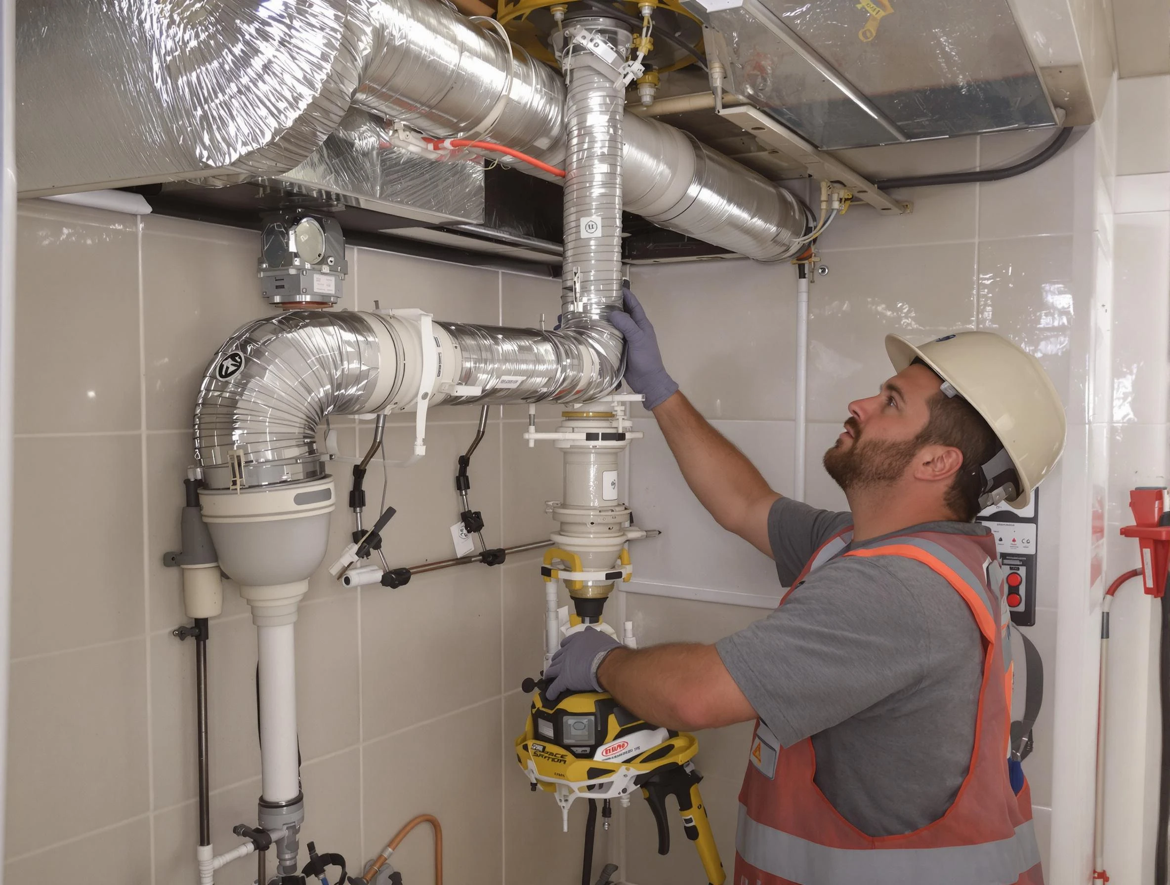 Highland Lakes Dryer Vent Cleaning expert performing professional dryer vent repair and installation in Highland Lakes